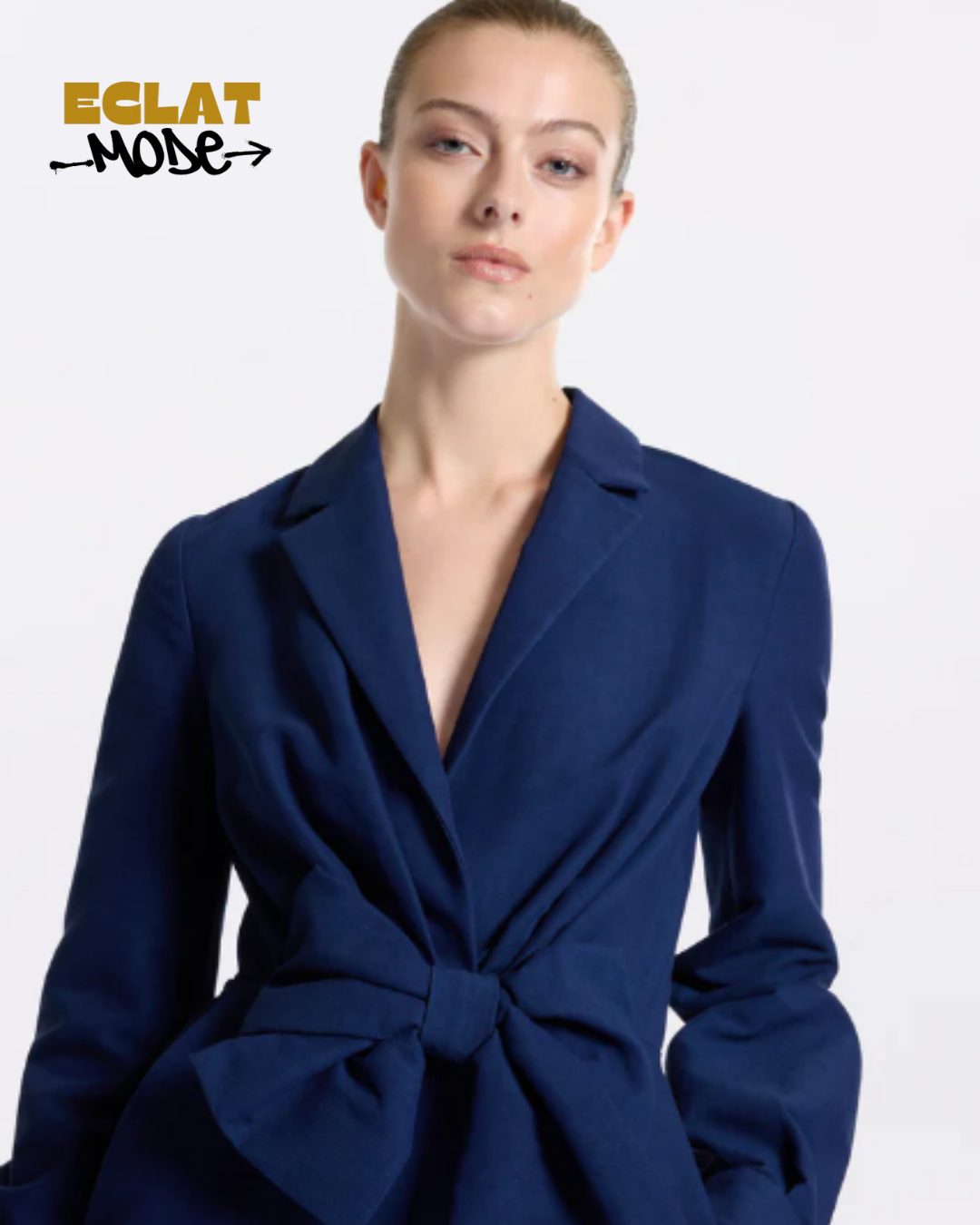 Sapphire Poise Tailored Bow Jumpsuit