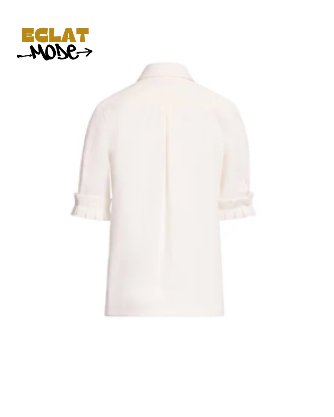 Ivory Grace Ruffle-Trim Blouse
