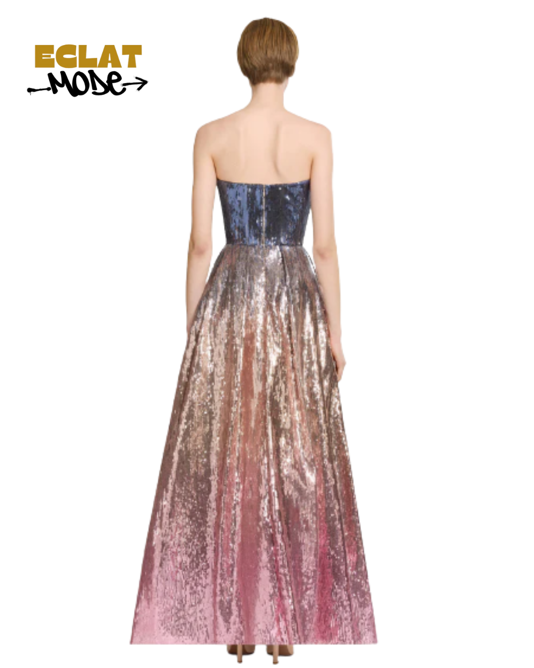 Celestial Dusk Ombre Sequin Gown