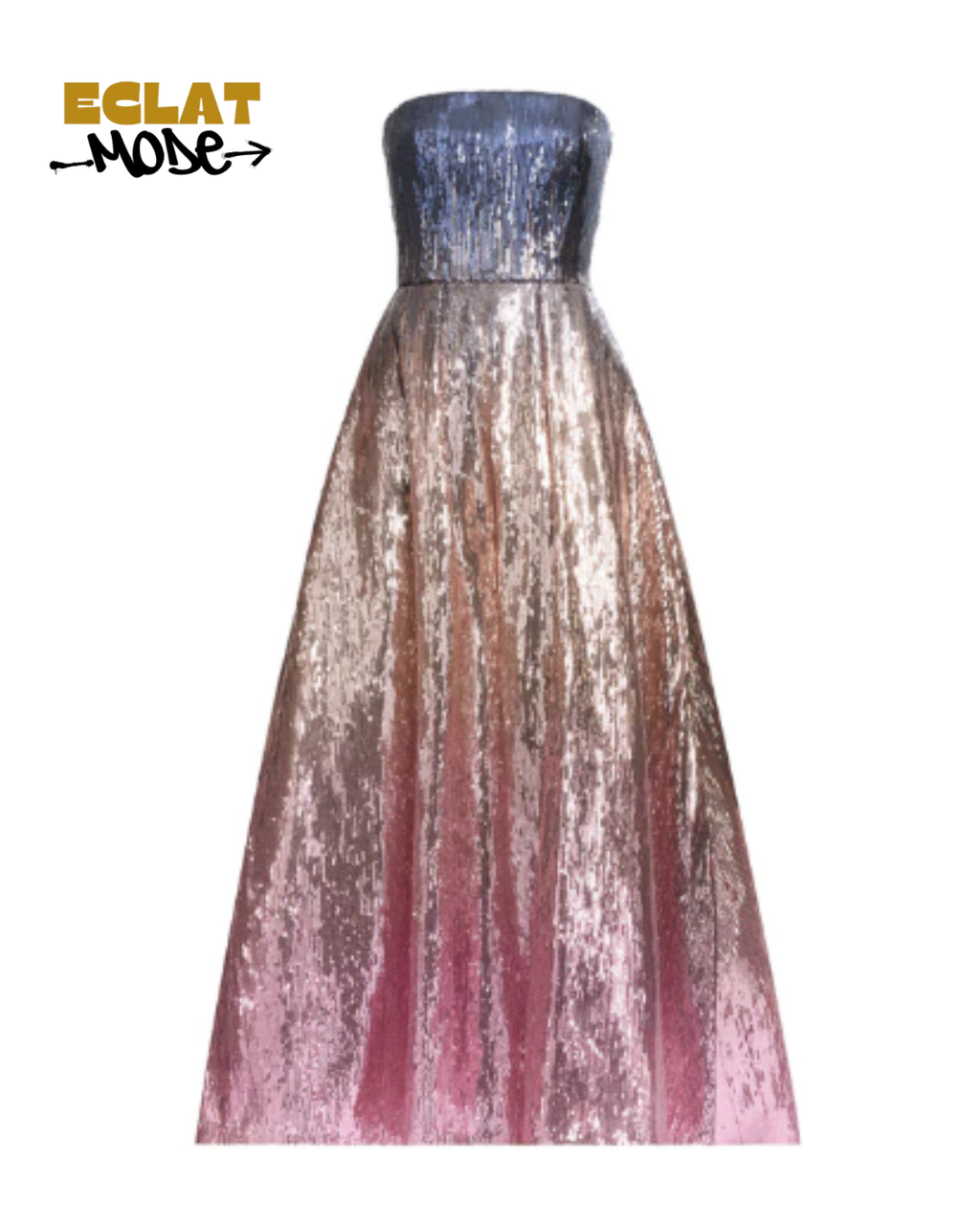 Celestial Dusk Ombre Sequin Gown
