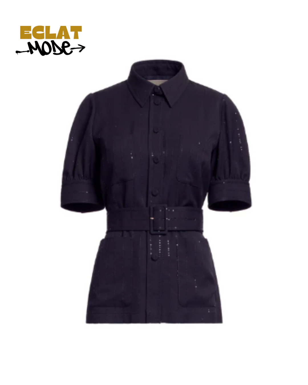 Azure Ruffle Symphony Blouse