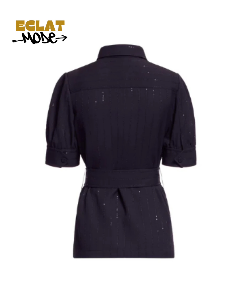 Azure Ruffle Symphony Blouse