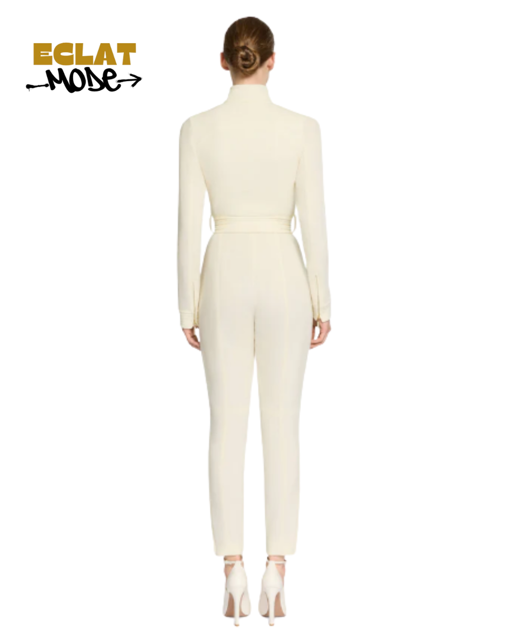 Ivory Élite Structured Jumpsuit