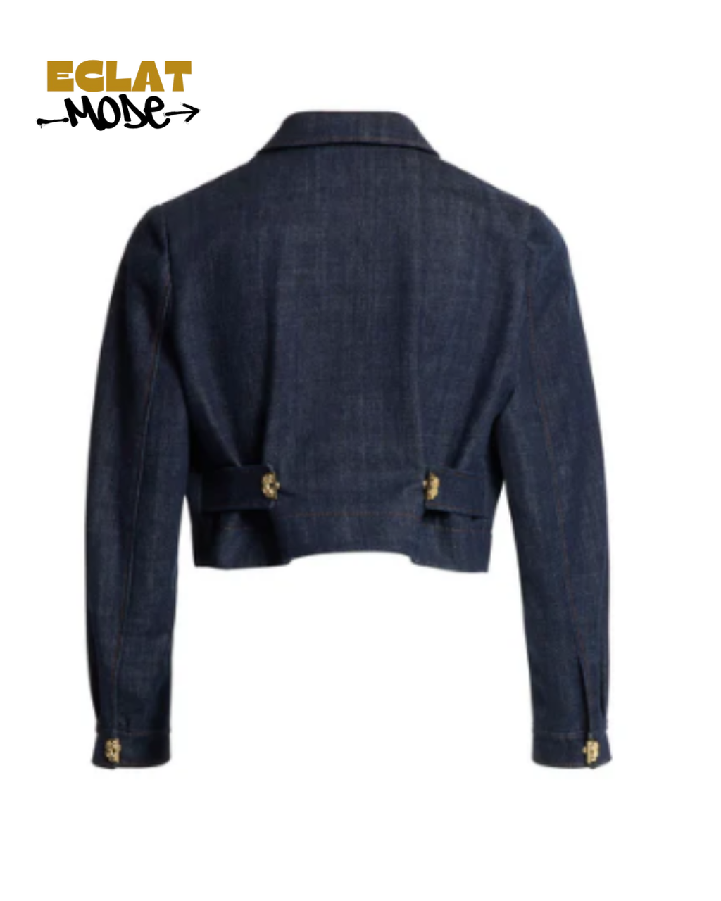 Indigo Luxe Cropped Denim Jacket