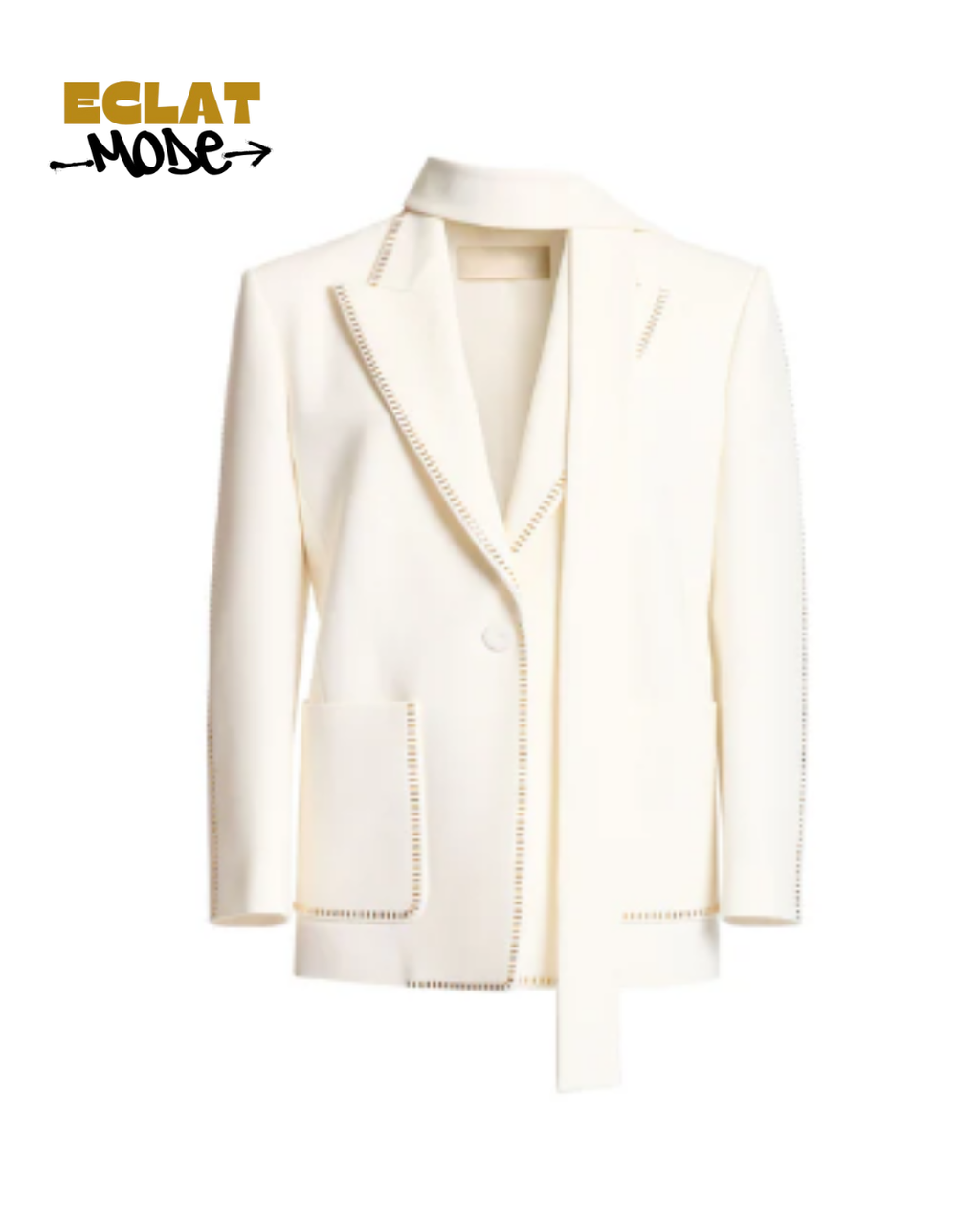 Ivory Grace Tailored Blazer
