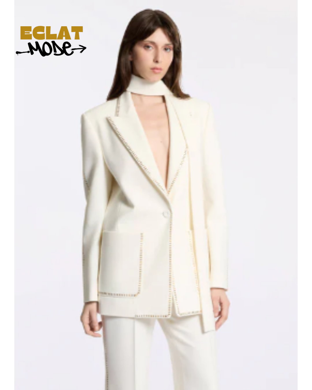 Ivory Grace Tailored Blazer